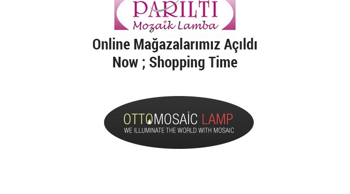 Mozaik Lamba, Mosaic Lamp, Handmade Glasses Mosaic Lamp,