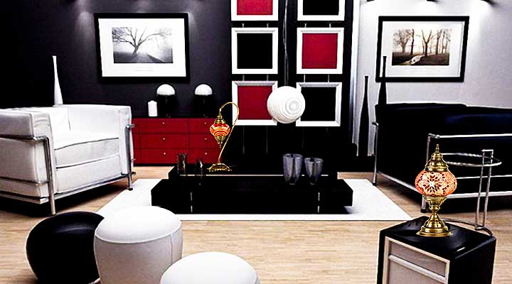 Mozaik Lamba, Mosaic Lamp, Handmade Glasses Mosaic Lamp,